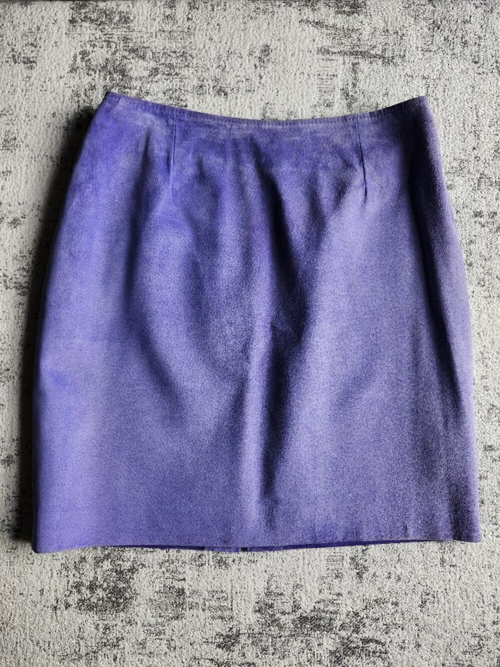 Danier Super Soft Suede Powder Blue Lavender Lined Skirt